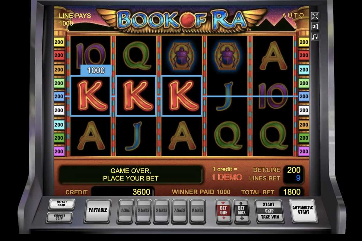 Book of Ra lošimo automatas